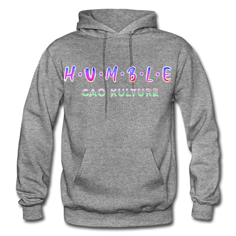 HUMBLE (rainbow) Hoodie - graphite heather