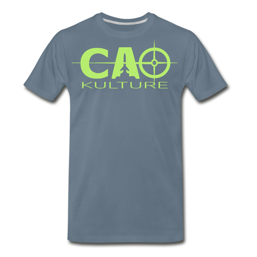 CAO KULTURE (LIGHT GREEN) T-Shirt - steel blue