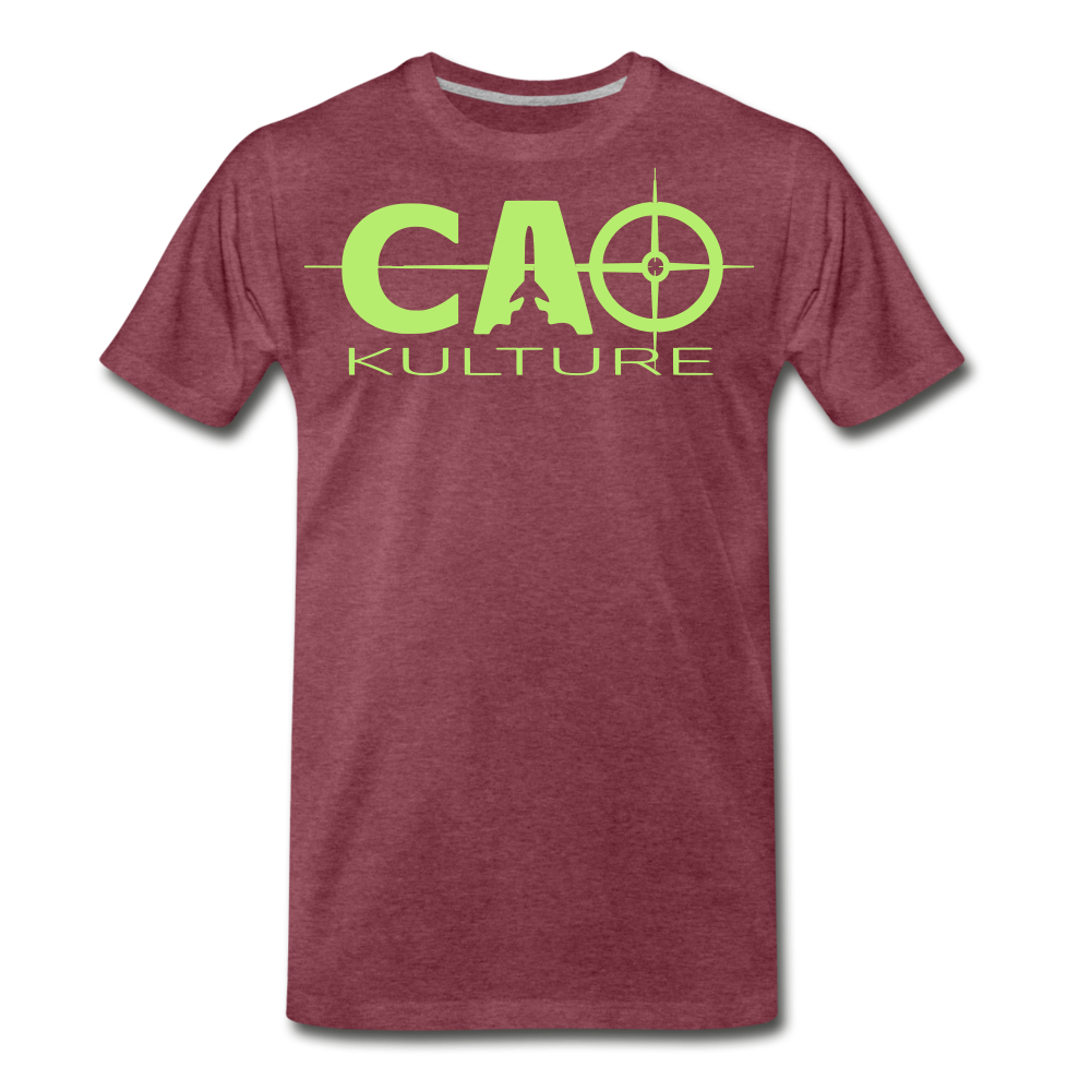 CAO KULTURE (LIGHT GREEN) T-Shirt - heather burgundy