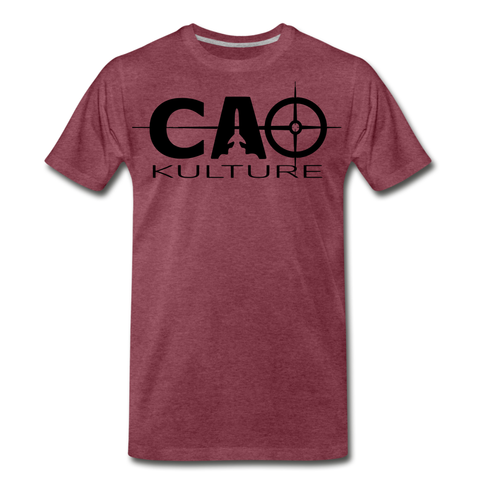 CAO KULTURE (black/yellow) T-Shirt - heather burgundy