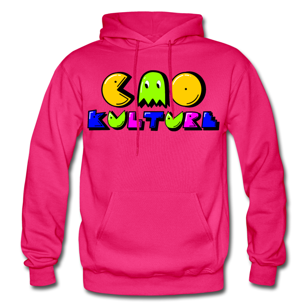 CAO KULTURE (p-man/neongreen) Hoodie - fuchsia