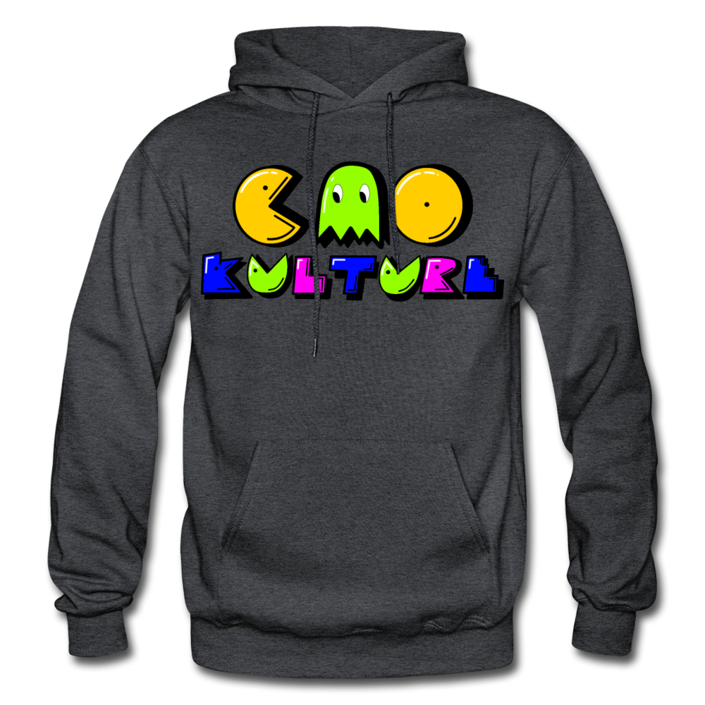 CAO KULTURE (p-man/neongreen) Hoodie - charcoal gray