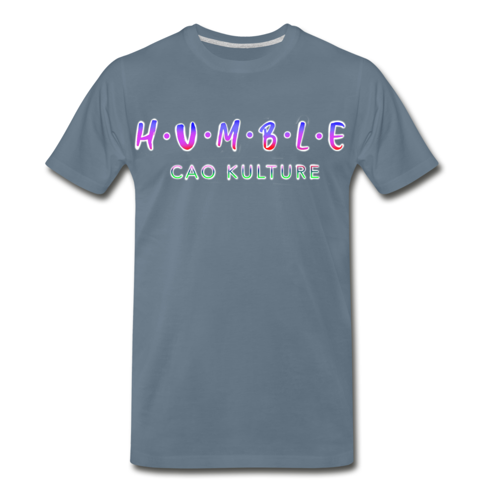 CAO KULTURE HUMBLE BLENDED (LOGO) Men's T-Shirt - steel blue