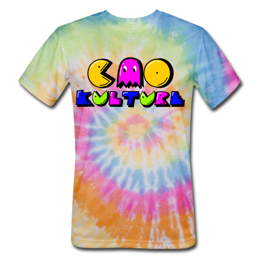 CAO KULTURE PACMAN Unisex Tie Dye T-Shirt - rainbow