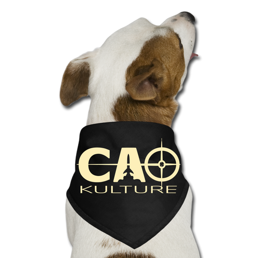 CAO KULTURE ROCKET CREME Dog Bandana - black