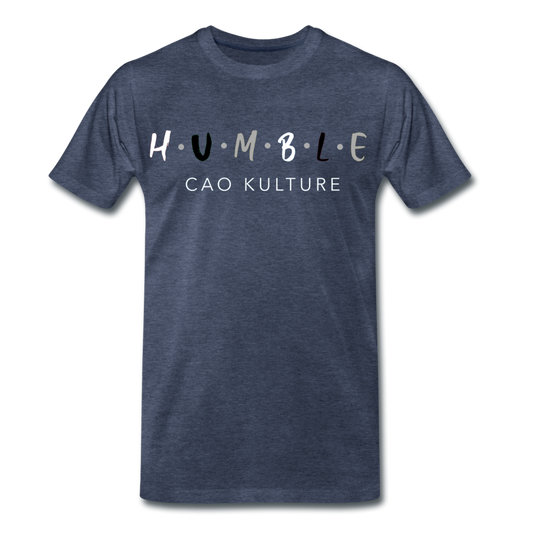 HUMBLE B/G/W Men's Premium T-Shirt - heather blue