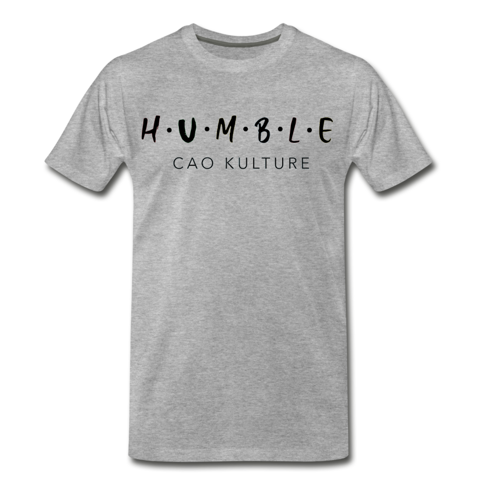 CAO KULTURE HUMBLE B/W Men's Premium T-Shirt - heather gray