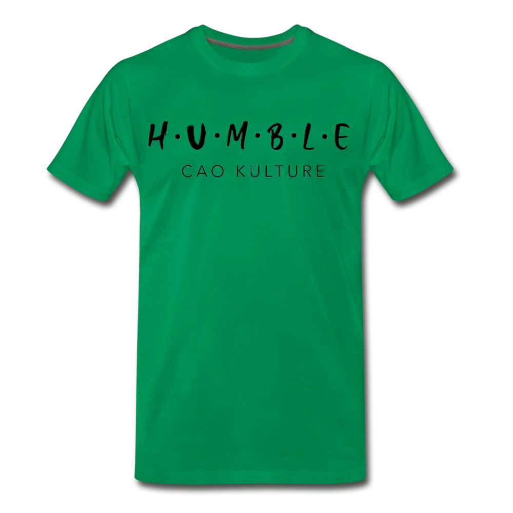 CAO KULTURE HUMBLE B/W Men's Premium T-Shirt - kelly green