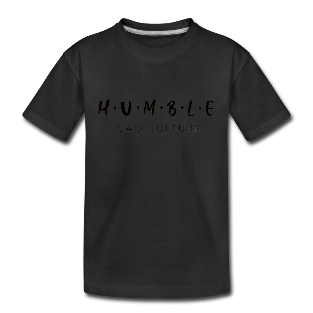 CAO KULTURE HUMBLE BLACK Kids' Premium T-Shirt - black