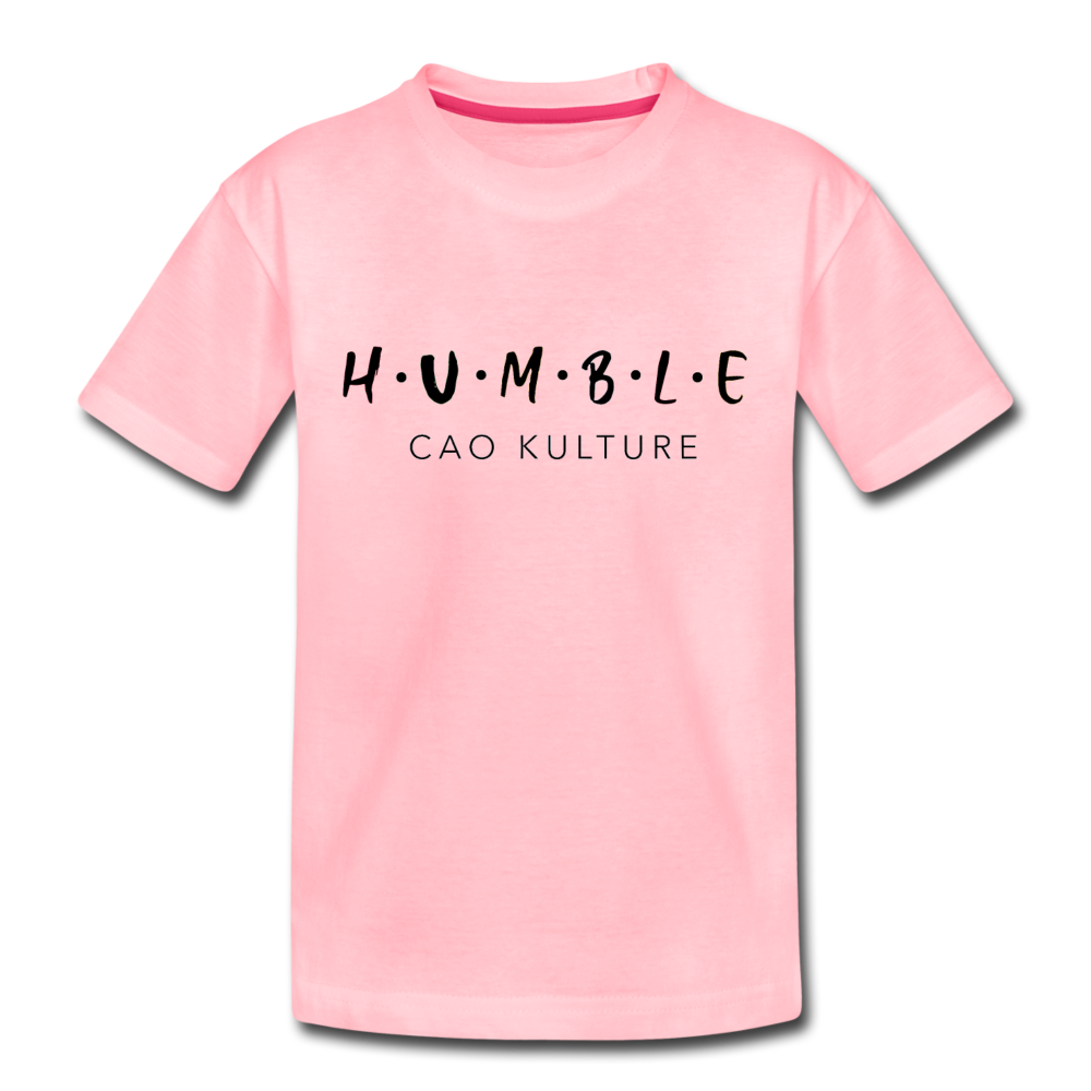 CAO KULTURE HUMBLE BLACK Kids' Premium T-Shirt - pink