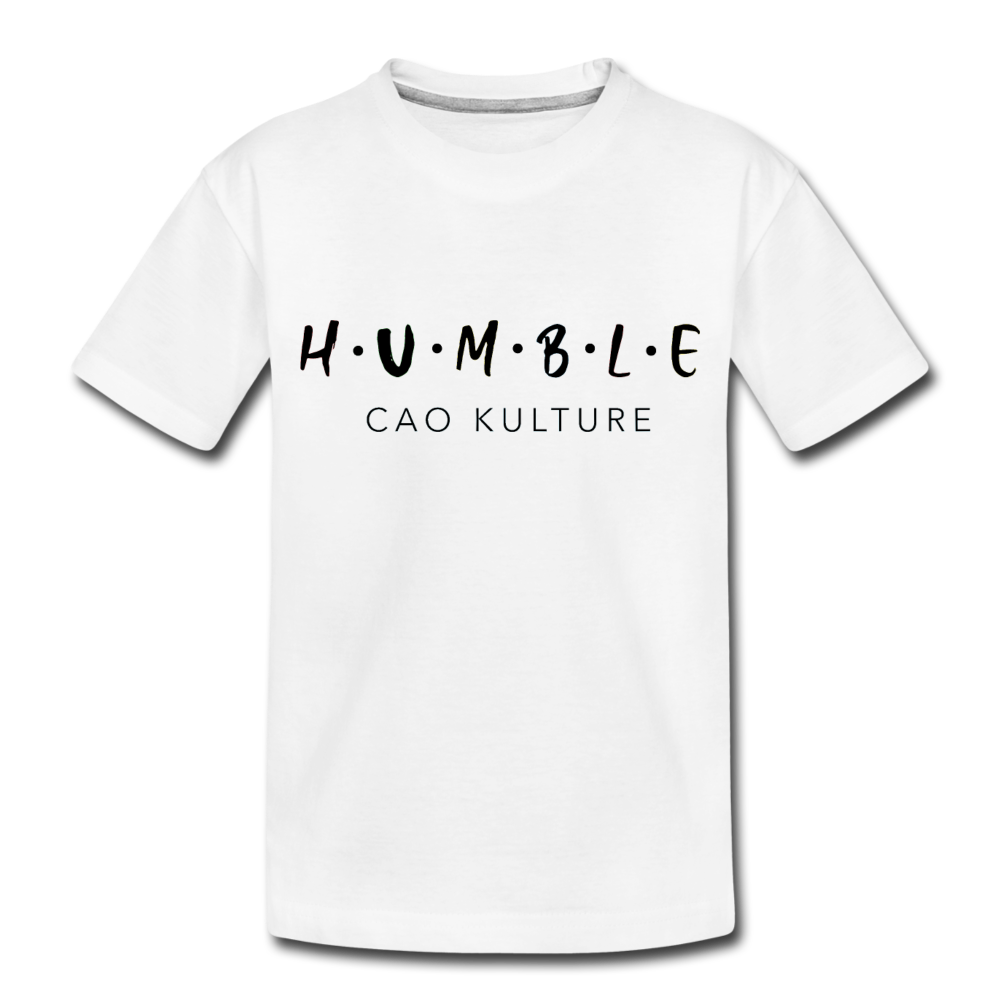 CAO KULTURE HUMBLE BLACK Toddler Premium T-Shirt - white