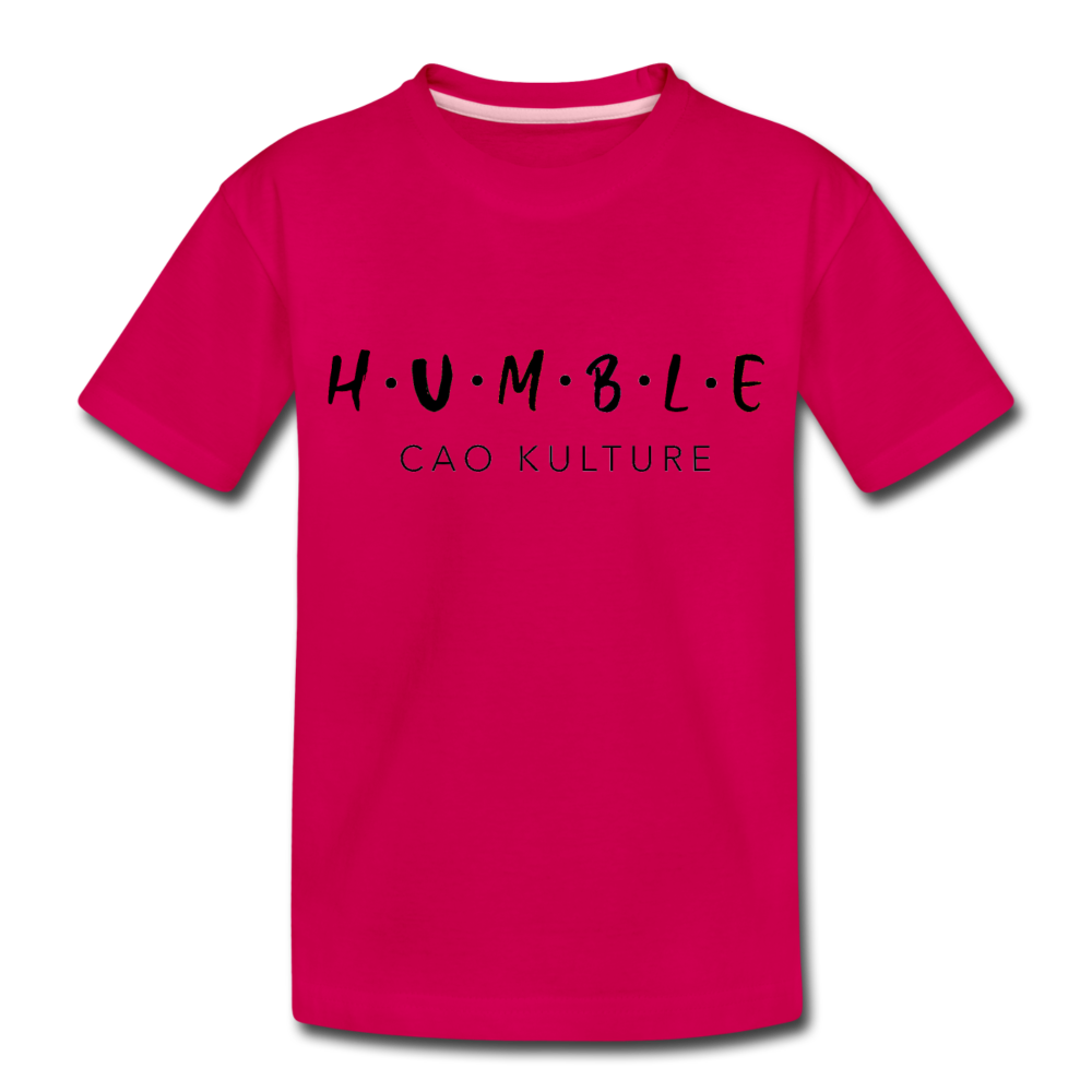 CAO KULTURE HUMBLE BLACK Toddler Premium T-Shirt - dark pink
