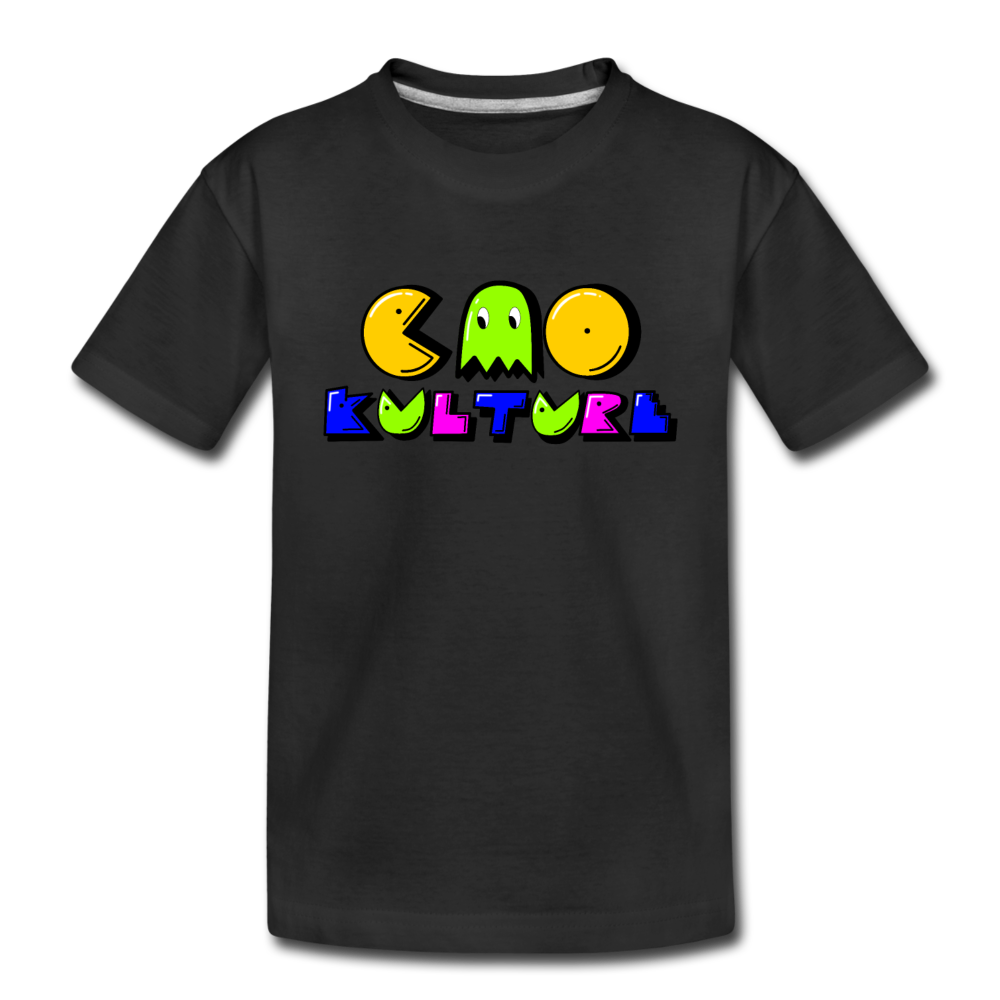 CAO KULTURE P-MAN GREEN Kids' Premium T-Shirt - black
