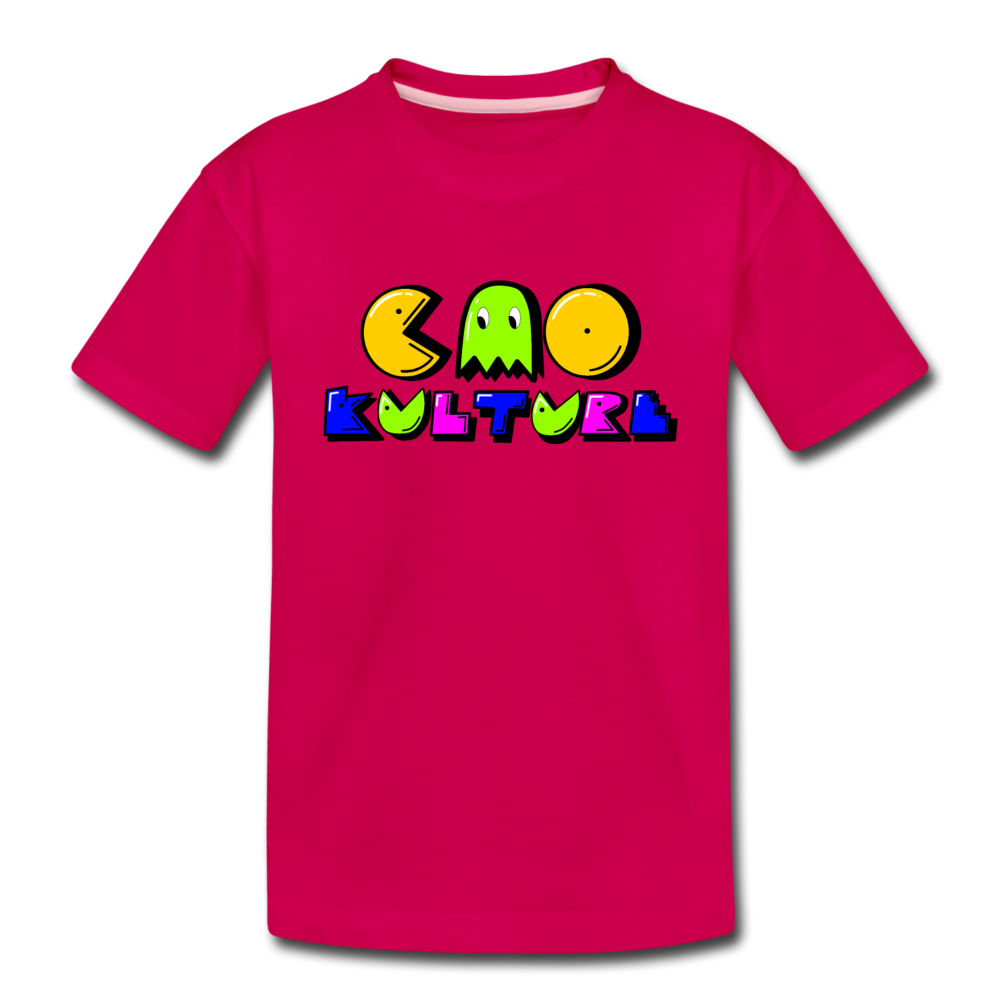 CAO KULTURE P-MAN GREEN Kids' Premium T-Shirt - dark pink