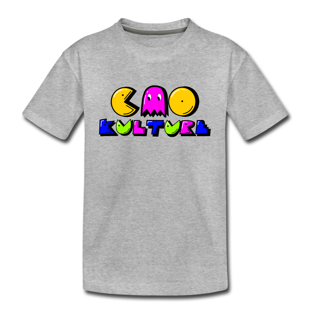CAO KULTURE P-MAN PINK Kids' Premium T-Shirt - heather gray