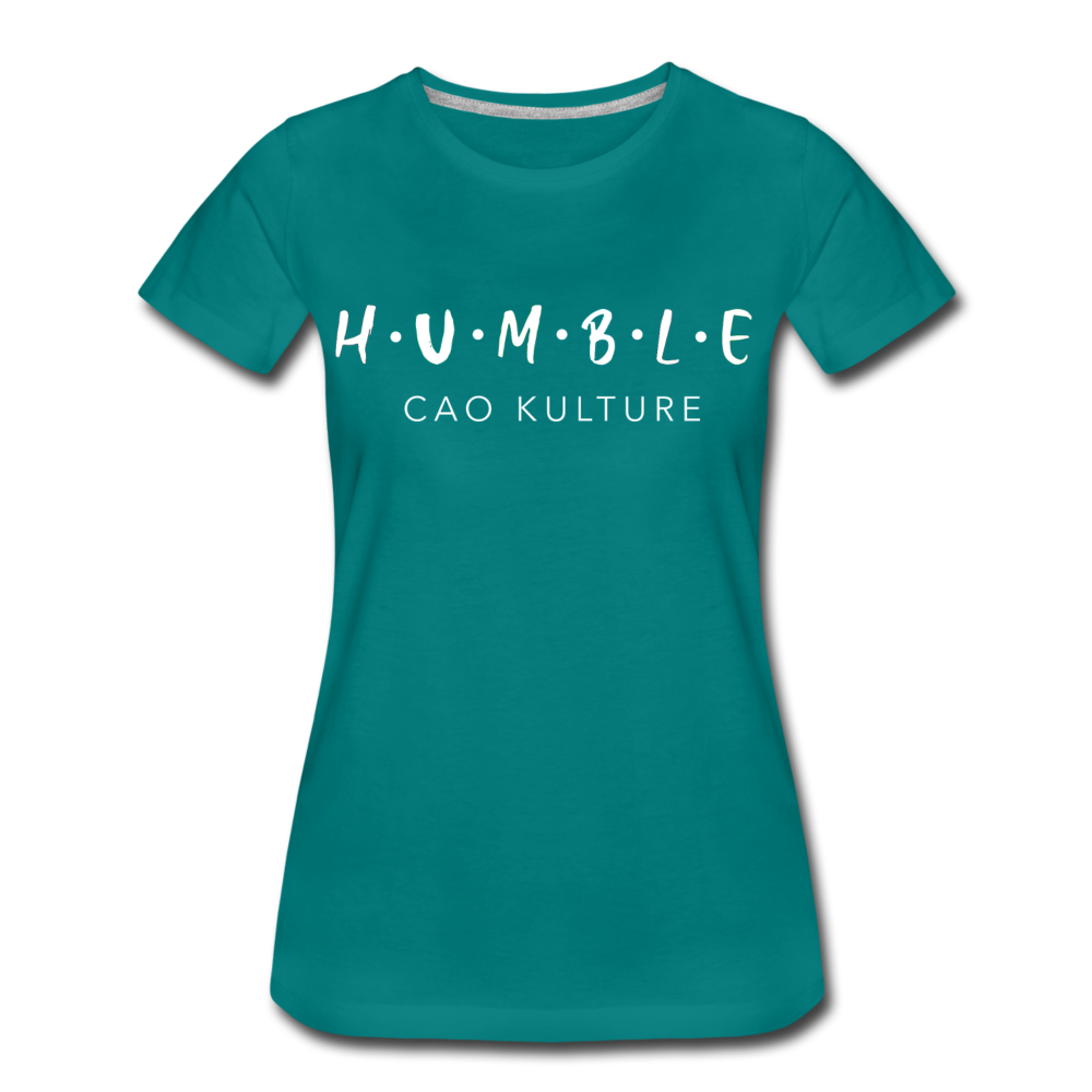 CAO KULTURE WHITE HUMBLE Women’s T-Shirt - teal