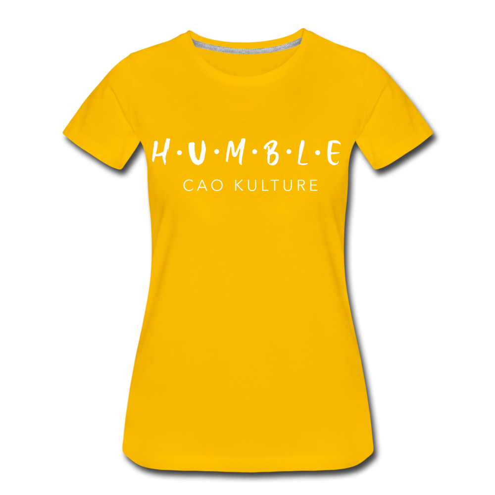 CAO KULTURE WHITE HUMBLE Women’s T-Shirt - sun yellow