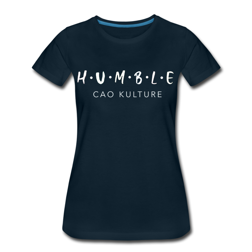 CAO KULTURE WHITE HUMBLE Women’s T-Shirt - deep navy